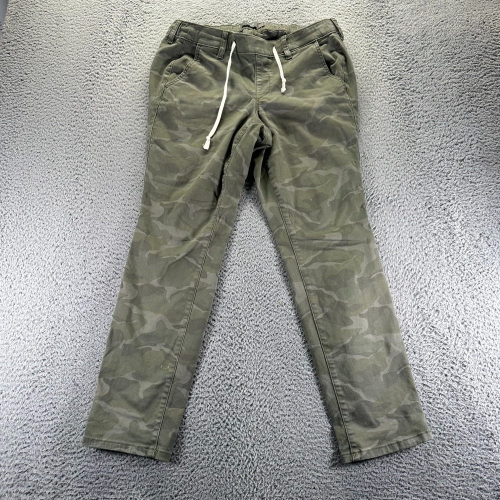 Torrid Feel The Fit Pant Womens 00 Green Camouflage Cotton Straight Drawstring